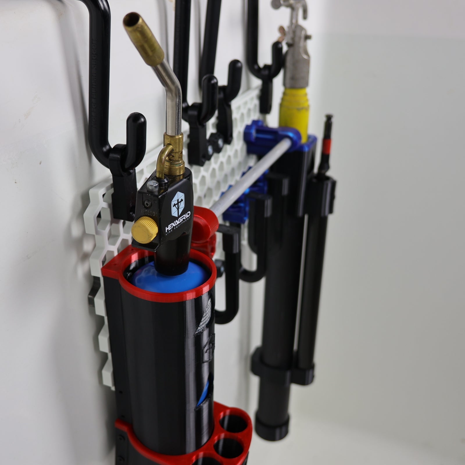 Hexagrid Patriot Rigging Board Torch & Extendo Stick / Drill Bit Holder