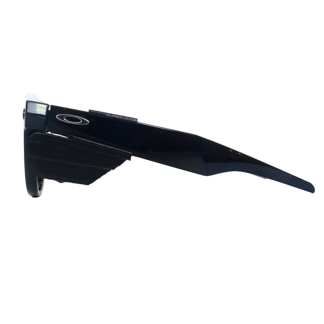 Black sunglasses on a white background