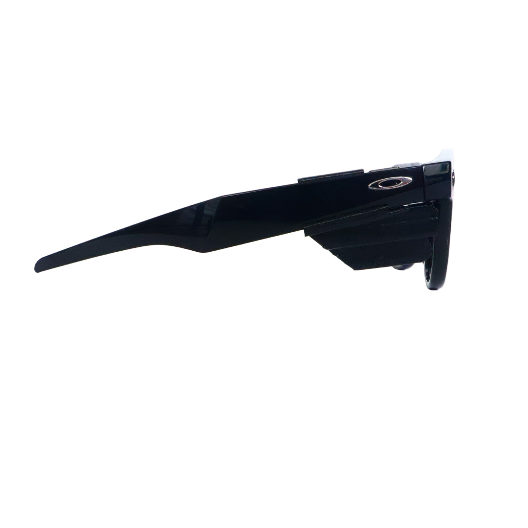 Black sunglasses on a white background