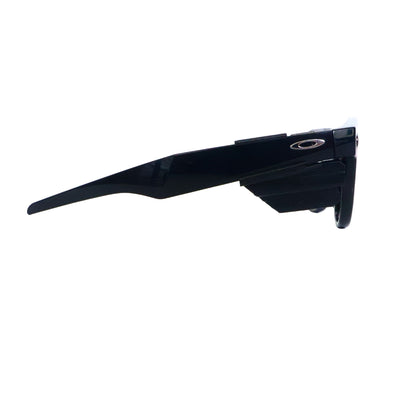 Black sunglasses on a white background